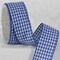 The Ribbon People Blue and White Checkered Ribbon 2" x 20 Yards